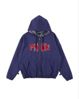 画像: PHINGERIN PNGN ZIP HOODIE BLUE NAVY