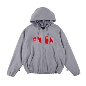 画像: PHINGERIN PNGN ZIP HOODIE HEATHER GREY