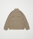 画像2: BAL DETACHABLE SLEEVE GRID FLEECE PULL OVER MILITARY GRAY (2)