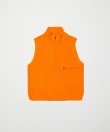 画像1: BAL DETACHABLE SLEEVE GRID FLEECE PULL OVER ORANGE (1)