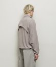 画像9: BAL DETACHABLE SLEEVE GRID FLEECE PULL OVER MILITARY GRAY (9)