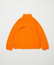 画像4: BAL DETACHABLE SLEEVE GRID FLEECE PULL OVER ORANGE (4)