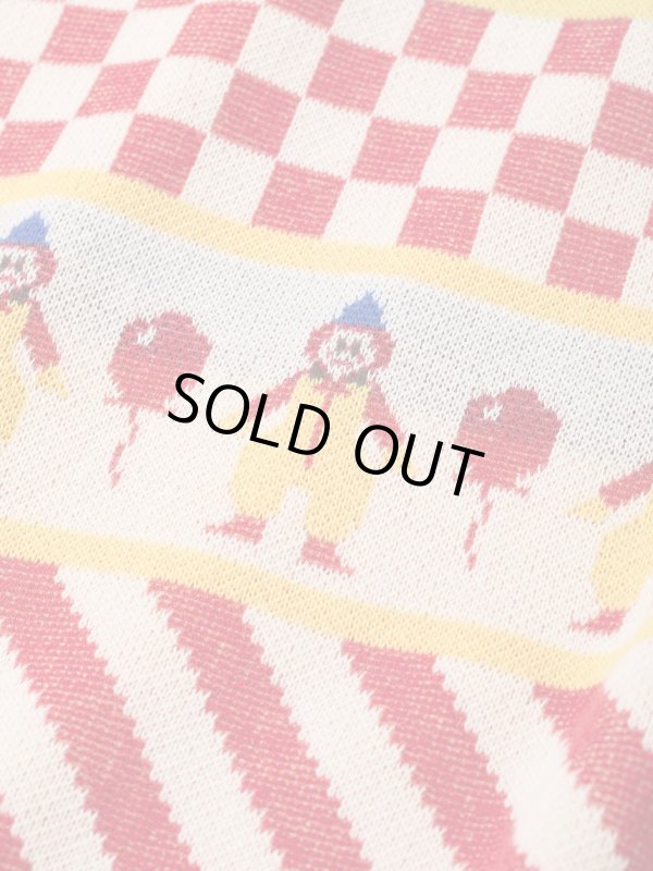 画像4: gim context Clown Circus Border Half Sleeve Knit-T Red (4)