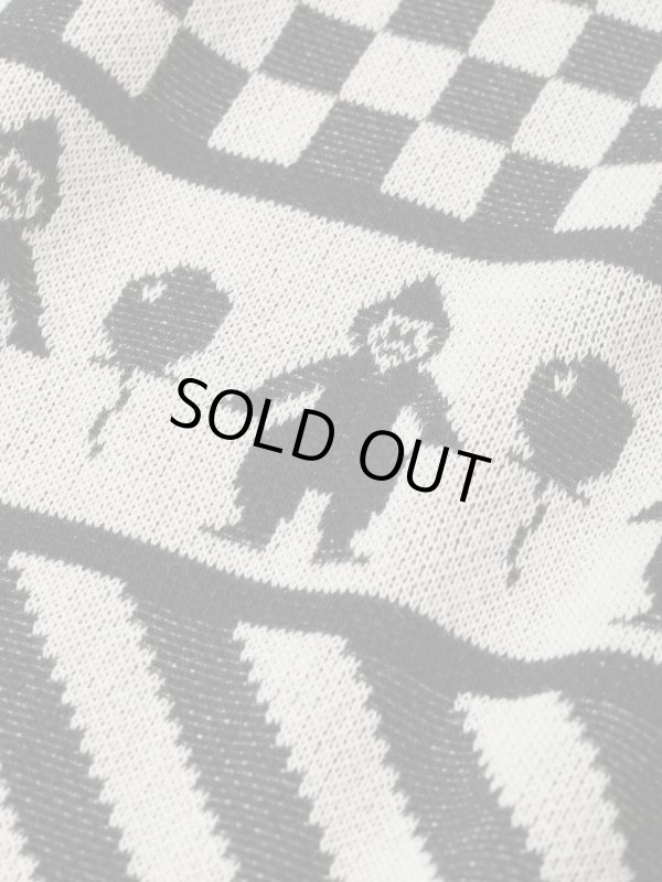 画像4: gim context Clown Circus Border Half Sleeve Knit-T Black (4)