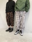 画像7: BAL PLAID WIDE MOUNTAIN PANT GRAY (7)