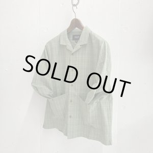画像: PWA LINEN MIX O/C SHIRT GREEN CHECK