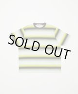 画像: BAL GRADIENT STRIPE CREW NECK TEE MINT
