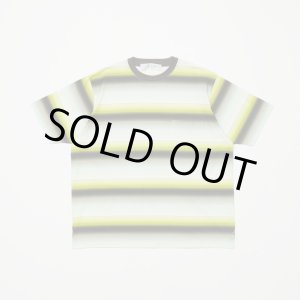 画像: BAL GRADIENT STRIPE CREW NECK TEE MINT