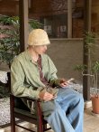 画像8: PWA LINEN MIX O/C SHIRT GREEN CHECK (8)