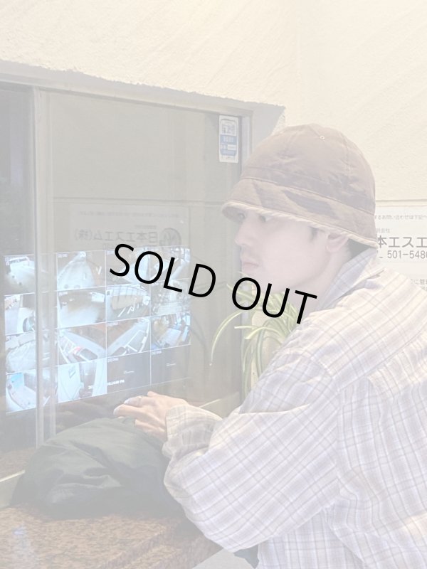 USUAL THINGS SCRUTINY 6 PANEL HAT Washed brown / Camel,正規