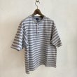 画像1: PWA STRIPED HENRYNECK S/S TEE CLOUD (1)