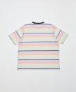 画像2: BAL GRADIENT STRIPE CREW NECK TEE PINK (2)