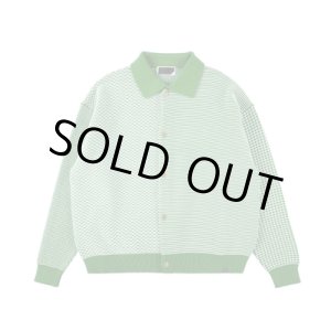 画像: PHINGERIN MULTI KNIT SHIRT JACKET GREEN