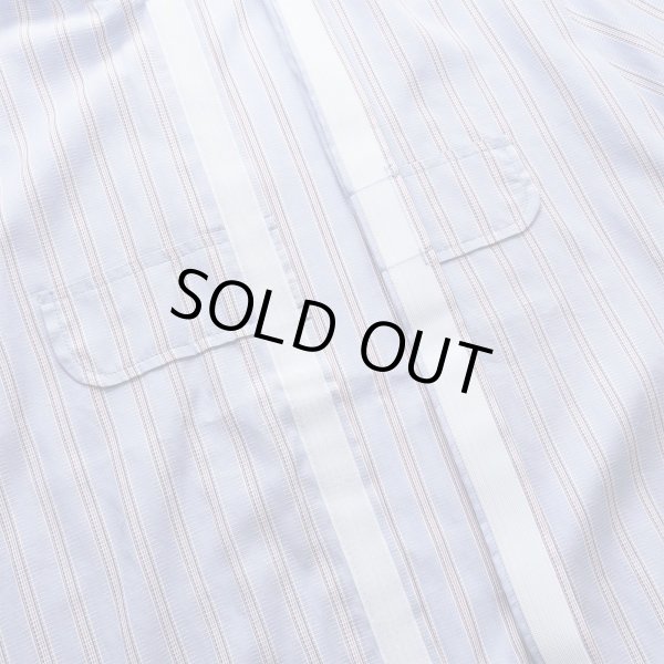 画像3: WHIMSY Hooded Apron Shirt Blue Stripe (3)