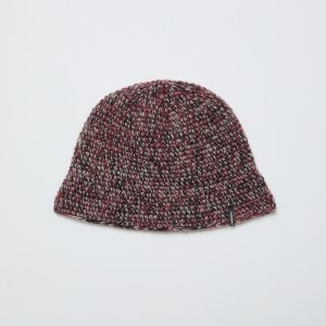 画像: BAL MIXED HAND KNIT BUCKET HAT BURGUDY
