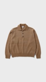 画像: TONE POLO SWETER CAMEL