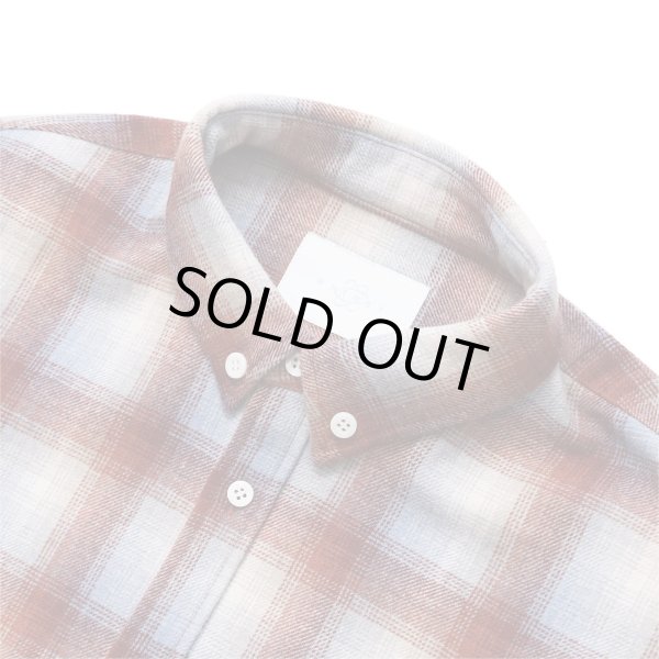 画像2: WHIMSY Heavy Wool Flannel Shirt Red (2)