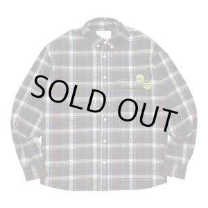 画像: WHIMSY Heavy Wool Flannel Shirt Navy