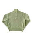 画像3: COMFORTABLE REASON Harf Zip Knit LIME (3)