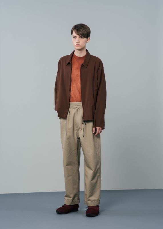 画像: bukht LONG TAB 2TUCK WIDE PANTS BEIGE