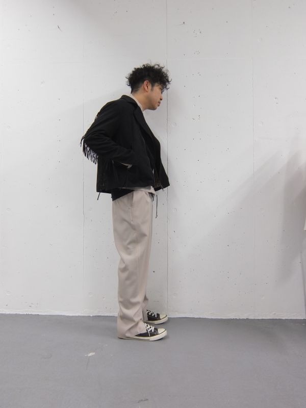 画像: bukht CENTER SLIT TROUSERS BEIGE