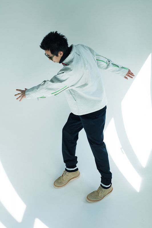 画像: PHINGERIN DEER ZIP RUN JACKET クラストホワイト