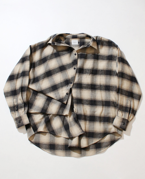 EFILEVOL Flannel Little Russell Shirt Ombre,正規取扱い,販売店舗