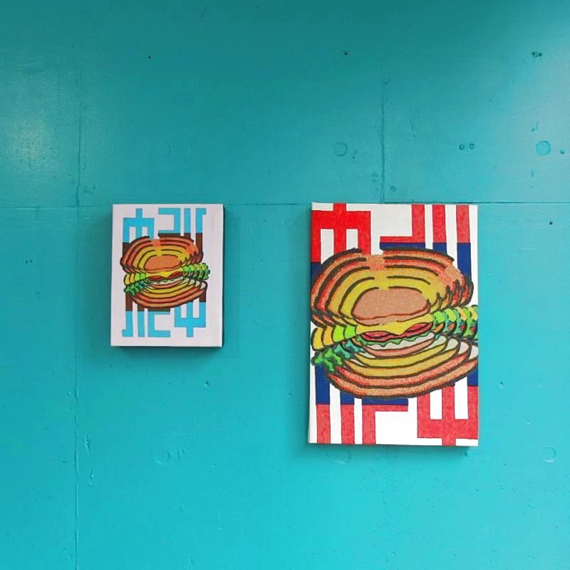 画像1: CYDERHOUSE×GENTLE Hamburger Art (1)