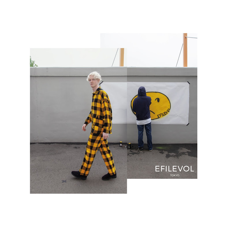 画像: EFILEVOL Check Wide Slacks Yellow Check