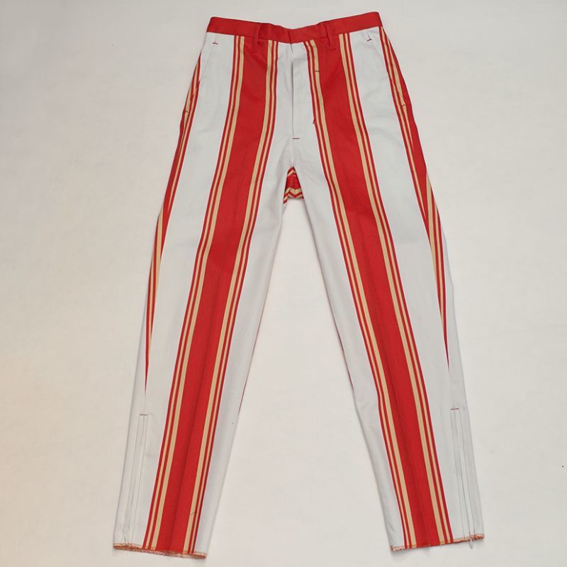 画像2: THE NERDYS STRIPE tapered pants White×Orange (2)