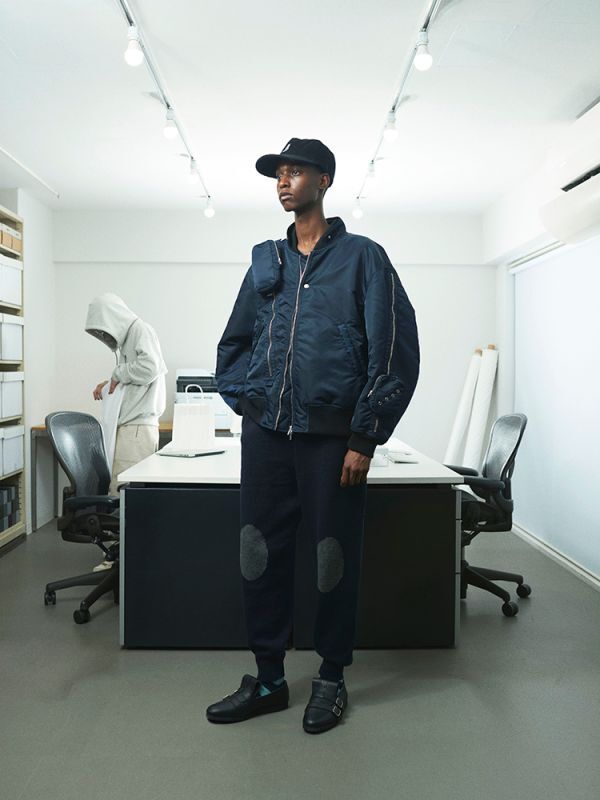 画像: PHINGERIN MOVING FLIGHT JACKET NAVY