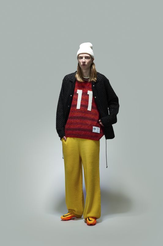 画像: gim context Knitted Basket Ball Jersey RED