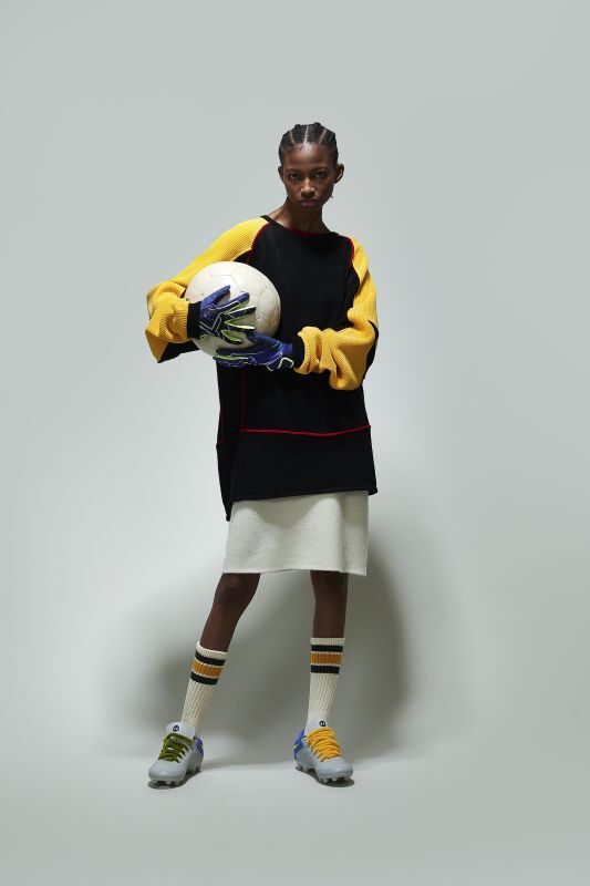 画像: gim context Knitted Foofball Jersey BLACK