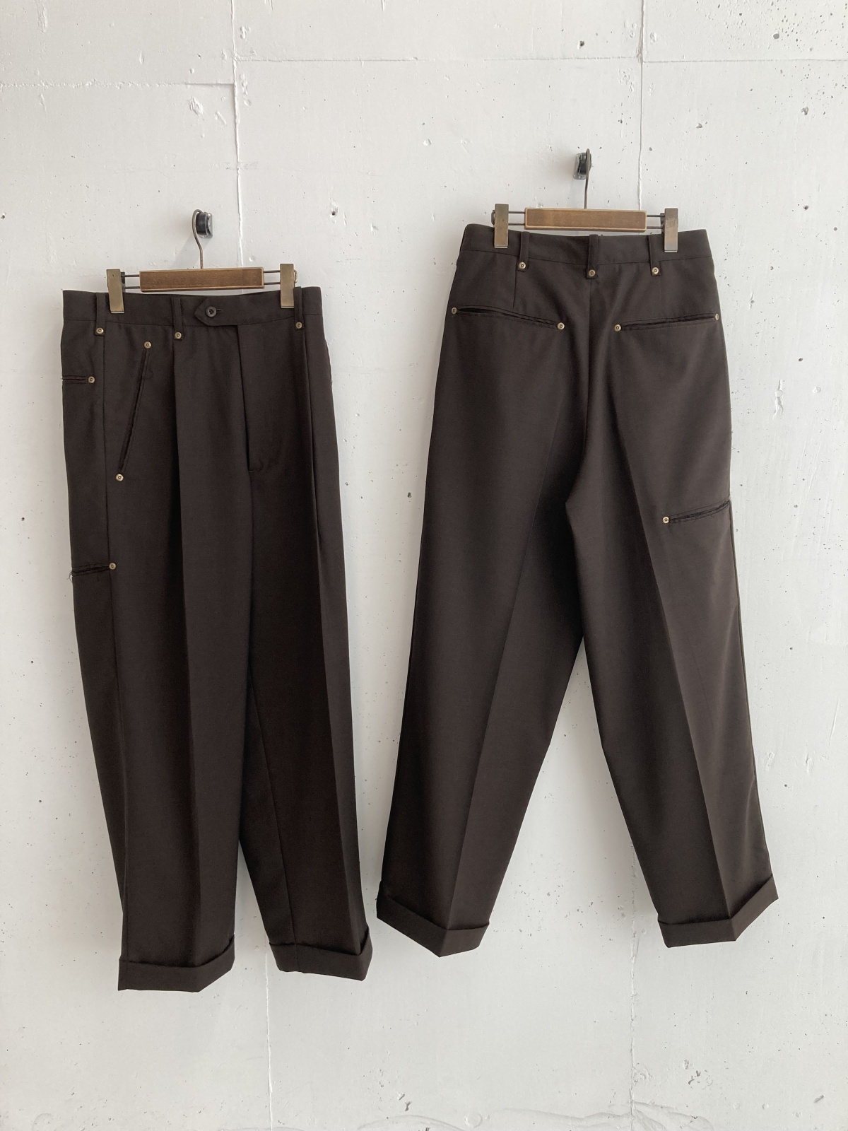 画像1: COGNOMEN WOOL SKATER PANTS (1)