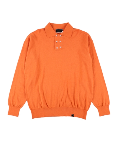 画像1: PHINGERIN DOUBLE KNIT POLO ORANGE (1)