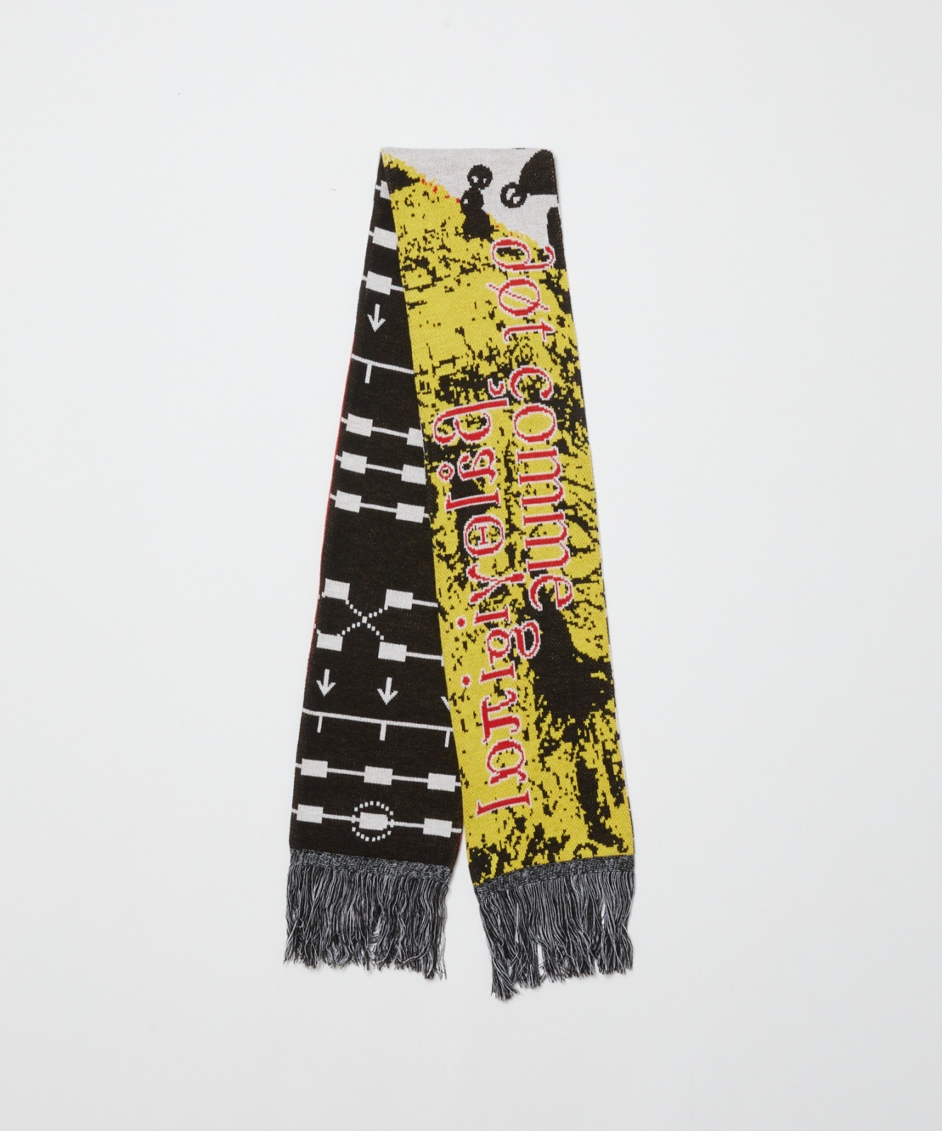 画像1: BAL JACQUARD KNIT SOCCER SCARF (1)