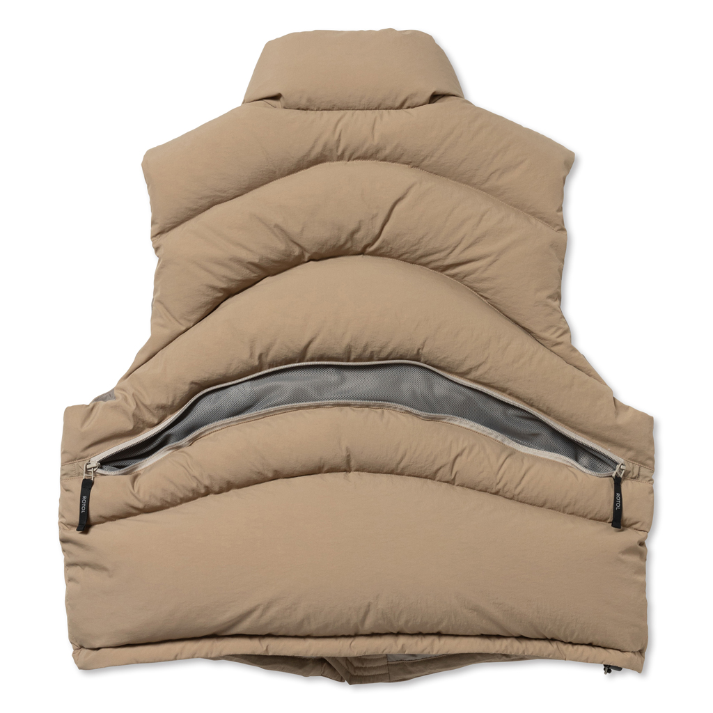 画像2: ROTOL CURVY DOWN VEST SAND (2)