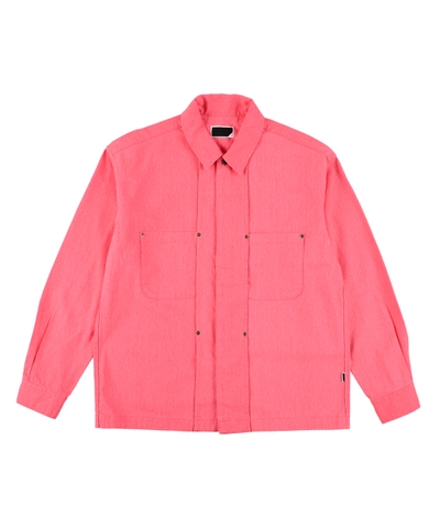 画像1: PHINGERIN RIVET WORK SHIRT PINK (1)