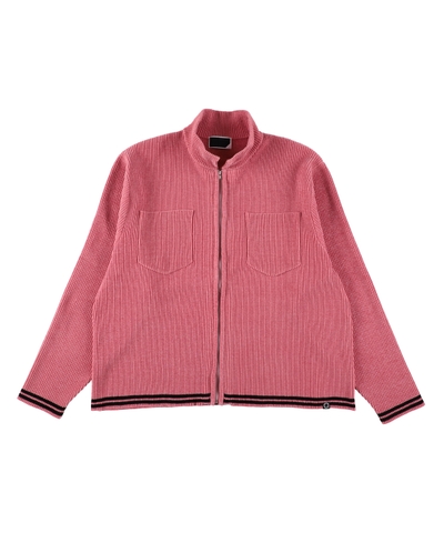 画像1: PHINGERIN CORDY KNIT JACKET PINK (1)