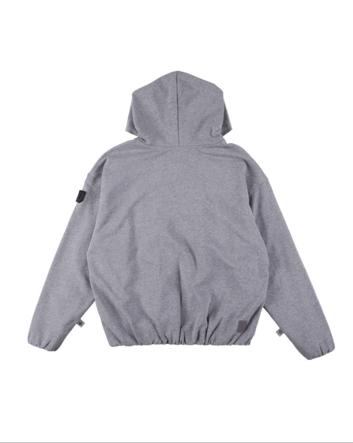 画像2: PHINGERIN PNGN ZIP HOODIE HEATHER GREY (2)