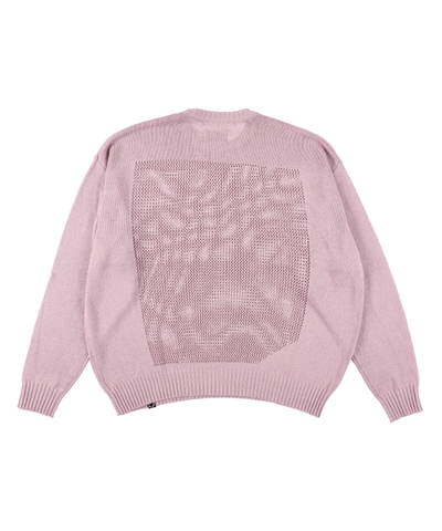 画像2: PHINGERIN WINDOW WEB SWEATER MOSS PINK (2)