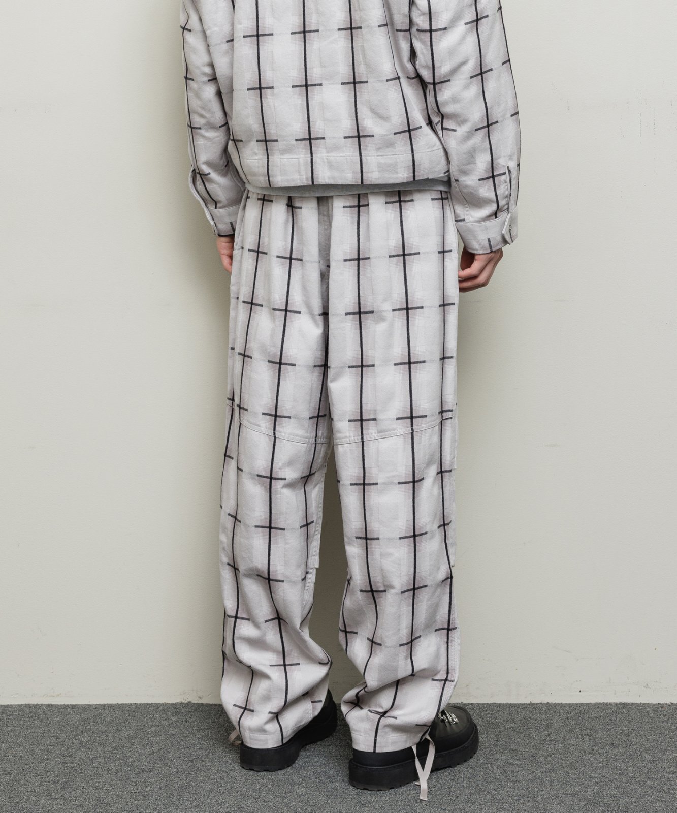 画像4: BAL PLAID WIDE MOUNTAIN PANT GRAY (4)