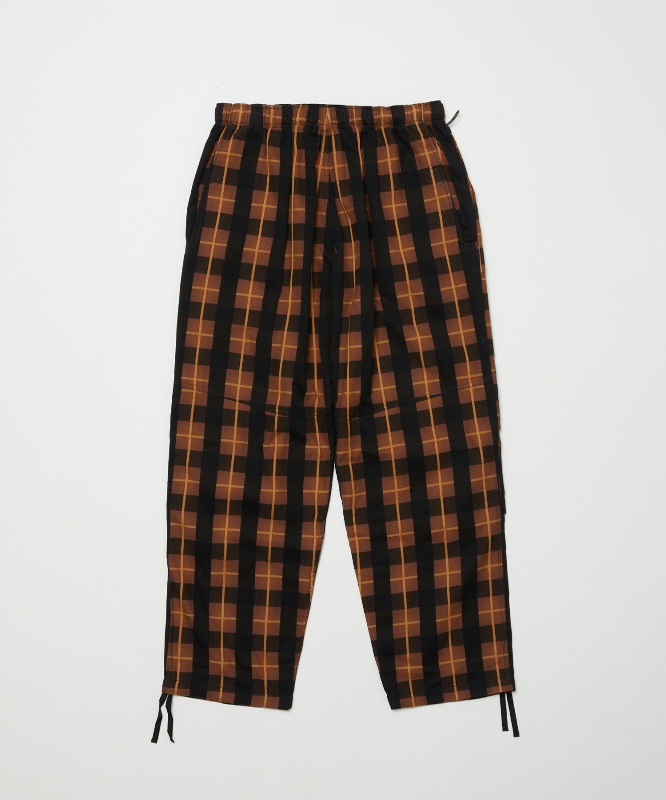 画像2: BAL PLAID WIDE MOUNTAIN PANT BROWN (2)