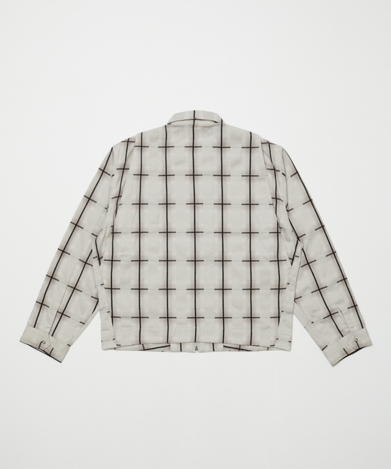 画像2: BAL PLAID ZIP SHIRT BLOUSON GRAY (2)