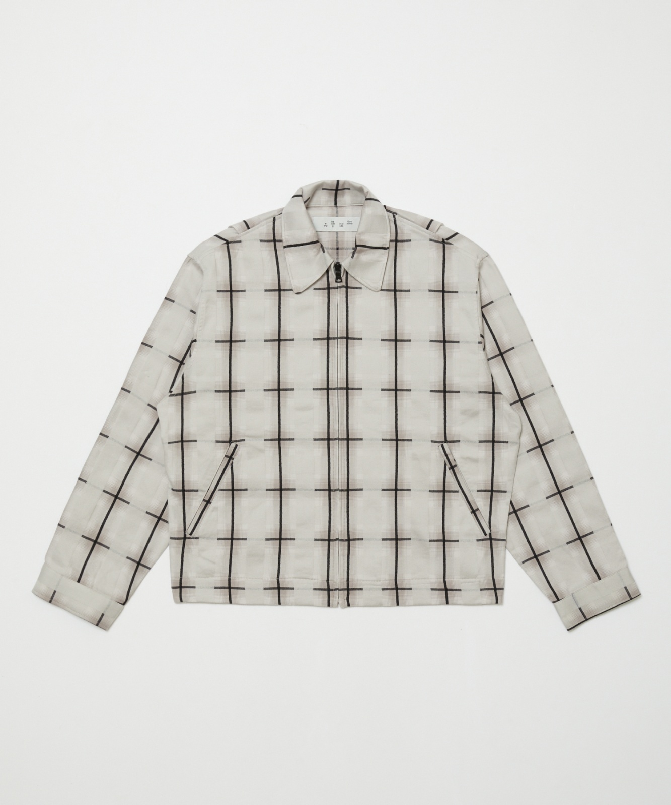 画像1: BAL PLAID ZIP SHIRT BLOUSON GRAY (1)