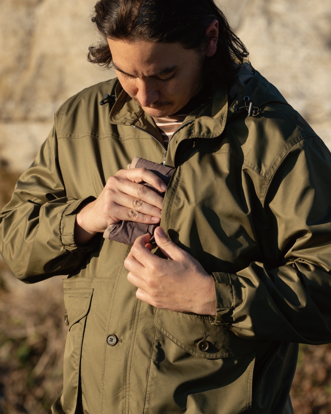 画像: USUAL THINGS SCRUTINY PURPOSE JACKET Olive