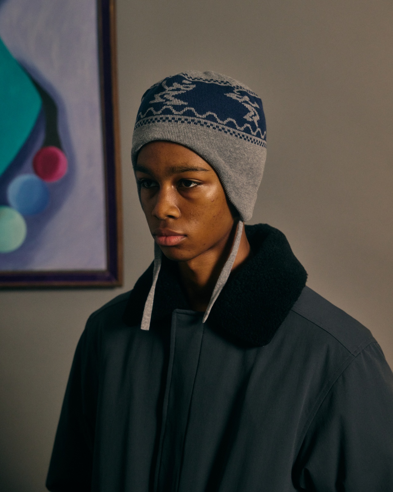 画像3: COMFORTABLE REASON Dub Effect Ear Flap GREY (3)