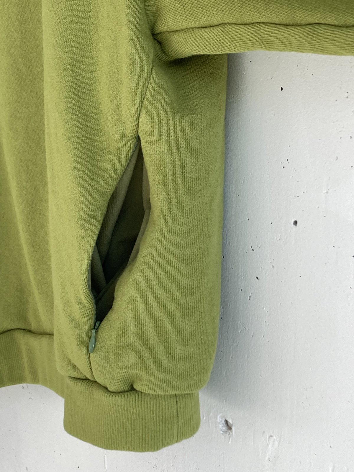画像3: PWA CURLY SWEAT ZIP-UP TOPS PISTACHIO (3)