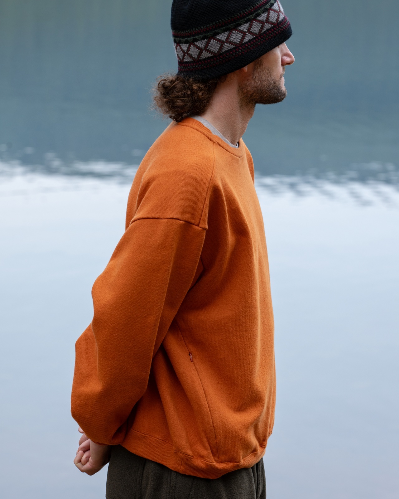 画像6: PWA CURLY SWEAT CREW ALMOND (6)