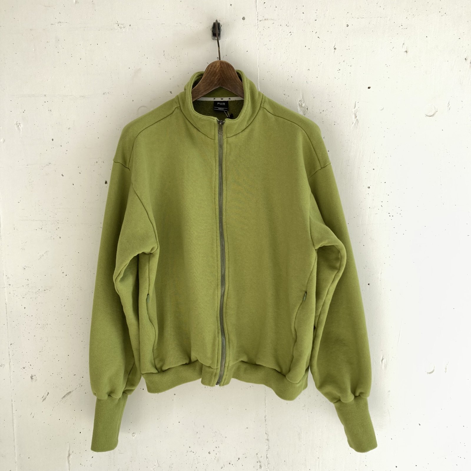 画像1: PWA CURLY SWEAT ZIP-UP TOPS PISTACHIO (1)